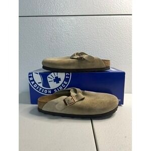 Birkenstock Boston Suede Clog Taupe (4.5-5 womens) 35 EU #485
